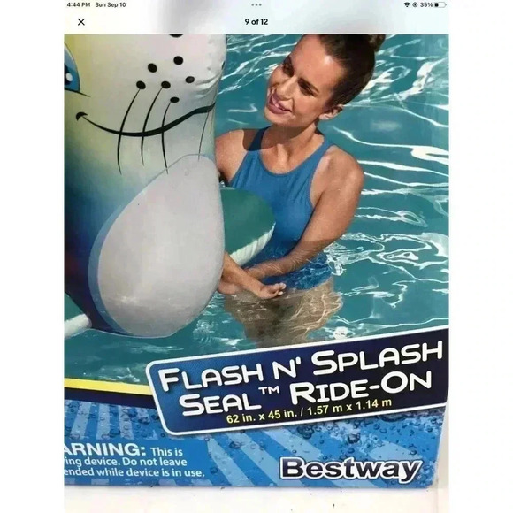 Bestway Splash N' Seal GO! H20 Ages 3+ Ride-On Inflatable Pool Toy New - Picture 9 of 12